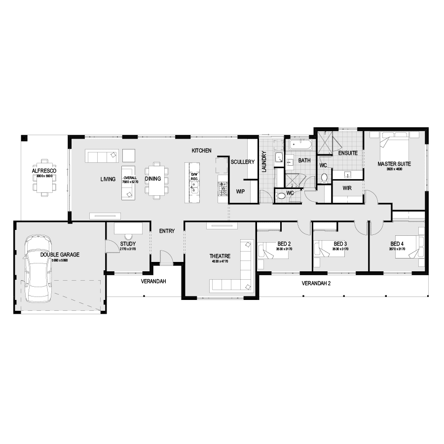 The Albany LH Choice Floor Plan 900x900 1