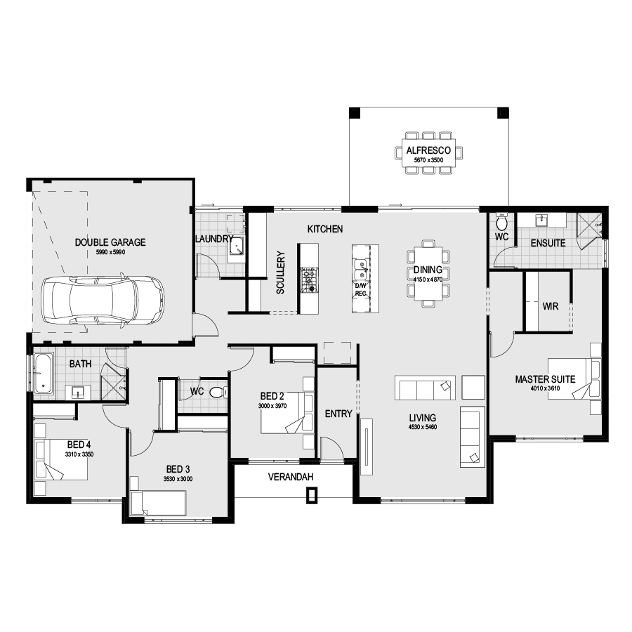 The Busselton LH Choice Floor Plan 900x900 1