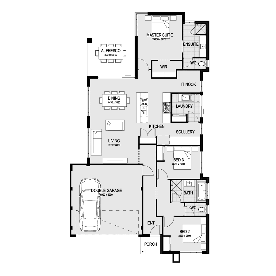 The Avon LH Choice Floor Plan